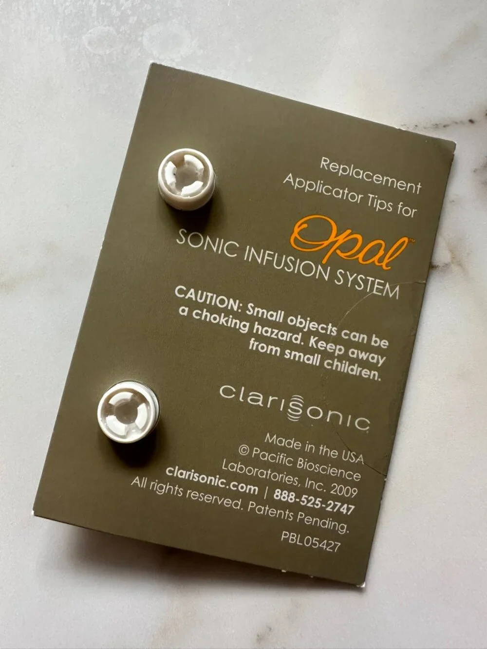 NEW! ClariSonic Opal Sonic Infusion System Replacement Applicator Tips SET OF 2
